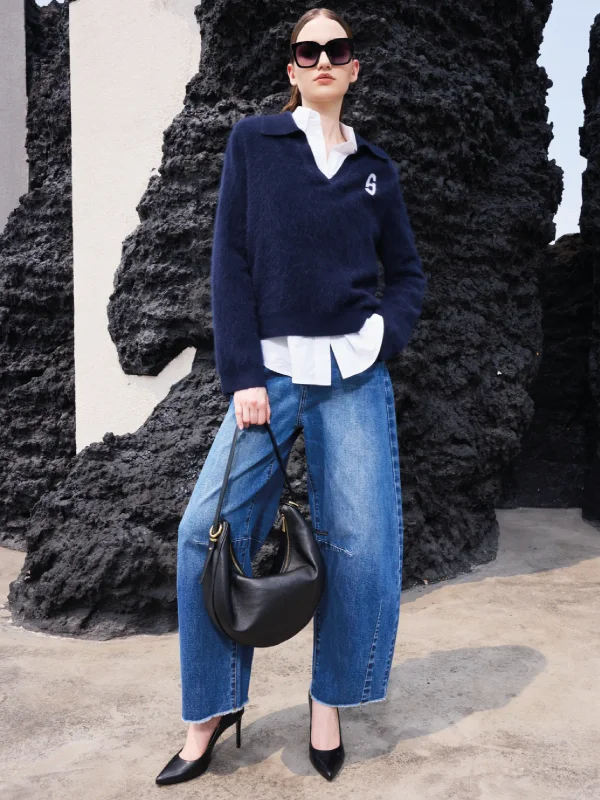 resort knit billy jeans Cashmere Jeans Denim Dames Mode Janice