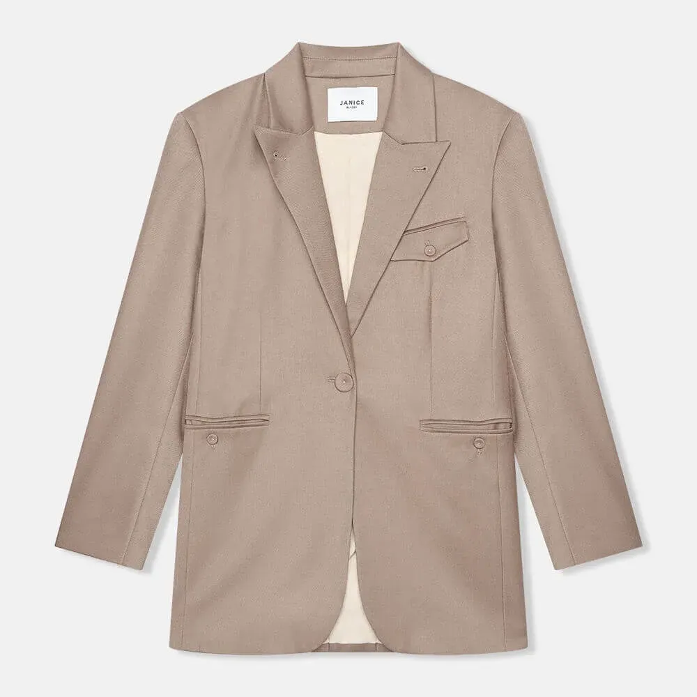 Blazer Dames Oversized Boyfriend Hank Bruin