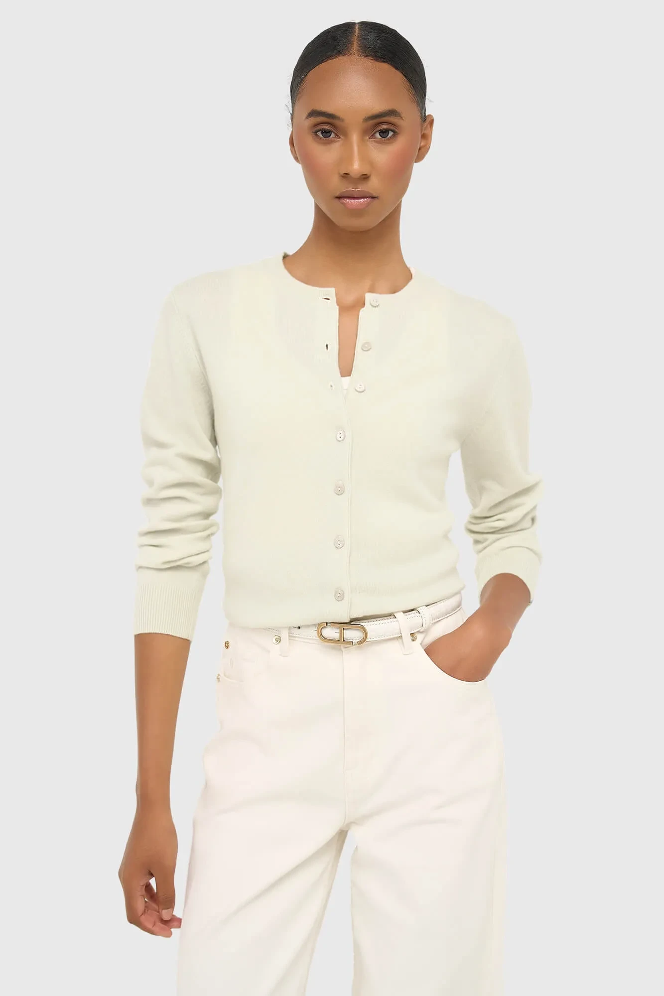 Cashmere Dames Vest Groen Lucas