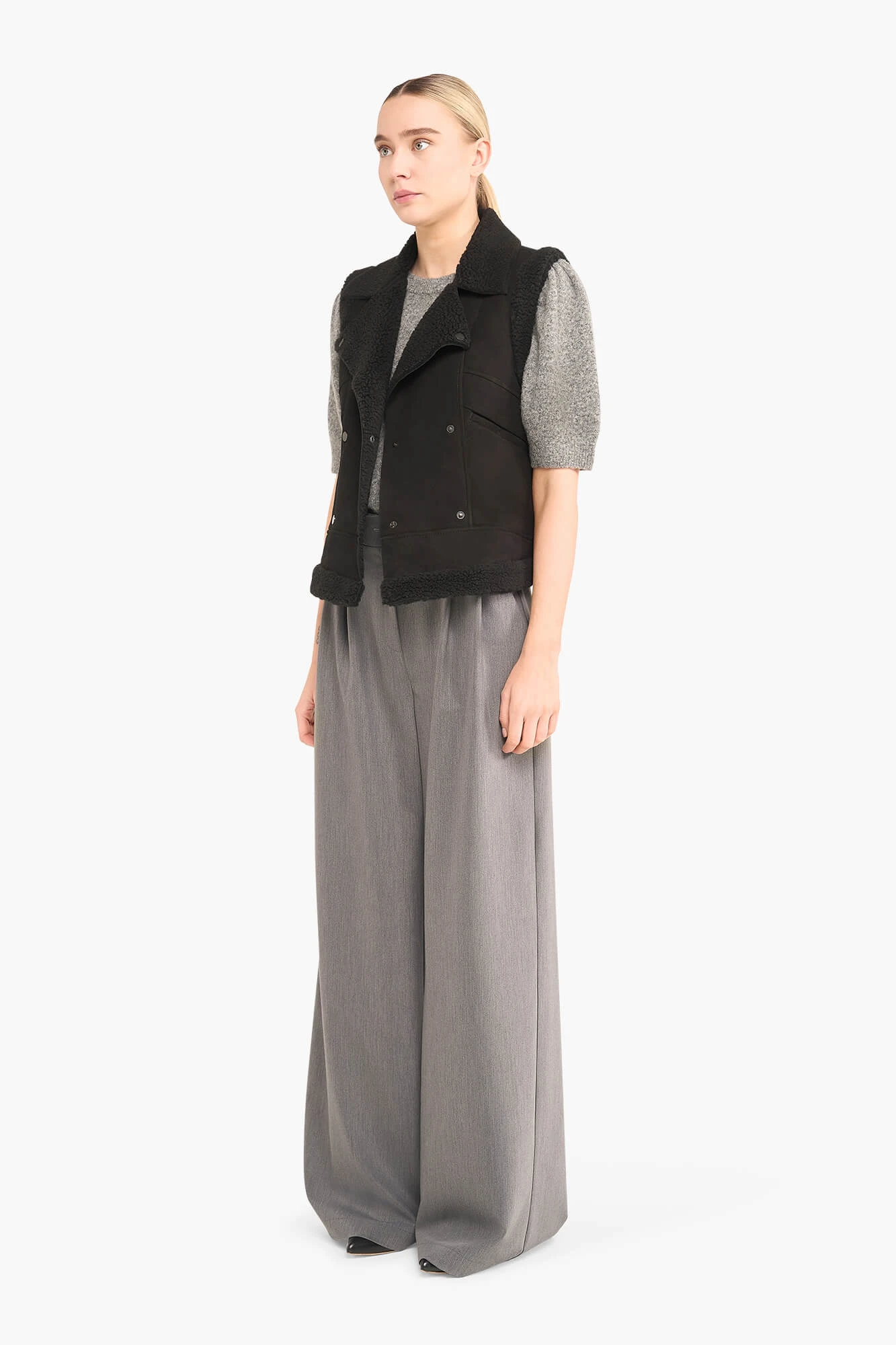 Lammy Dames Vest Suede Nick Zwart